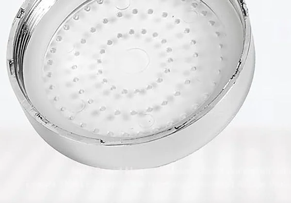 FASTRAS close view of the FASTRAS shower head face and its spray holes